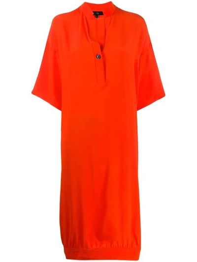 Fay Midi Shirt Dress In Red