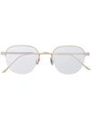 Cartier Oval Frame Glasses In Gold