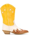 Leqarant Klassische Cowboy-stiefel - Gelb In Yellow
