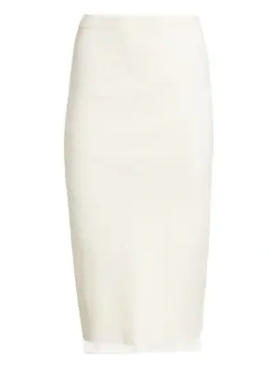 Proenza Schouler Knit Midi Skirt In Off White