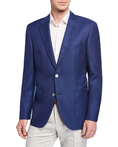 Hugo Boss Men's Unlined Wool Sport Coat In Blue