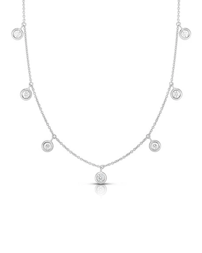 Roberto Coin 18k 7-station Diamond Dangle Necklace In White/gold