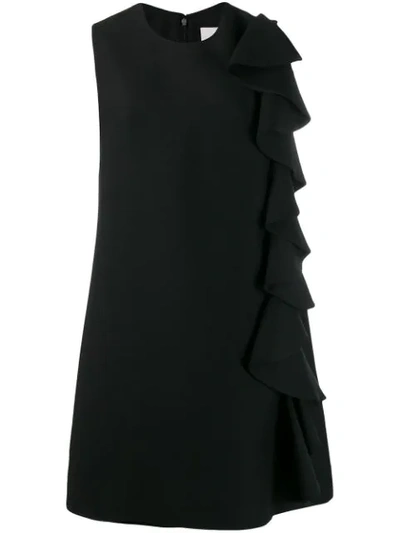 Valentino A Crepe Couture A-line Black Dress