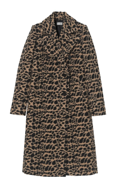 By Malene Birger Belloa Spotted Wool Coat In Animal