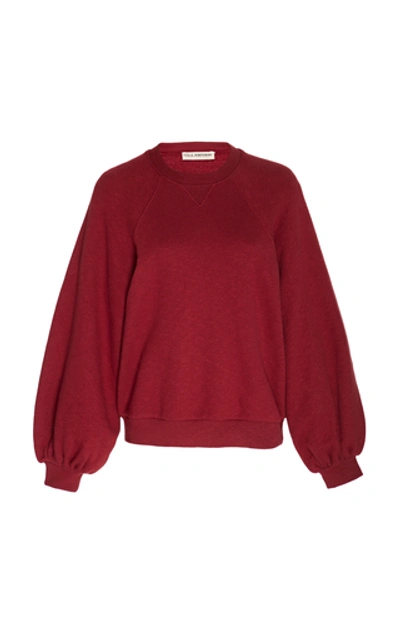 Ulla Johnson Ebba Pullover Sweater In Burgundy