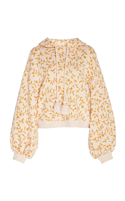 Ulla Johnson Mel Pom Pom Floral Hoodie