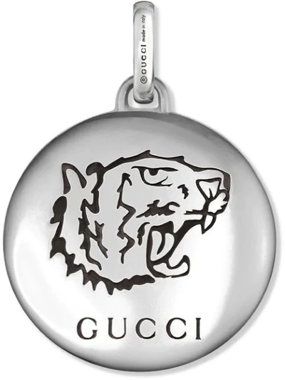 Gucci Blind For Love Sterling Silver Charm In 0701 Grey
