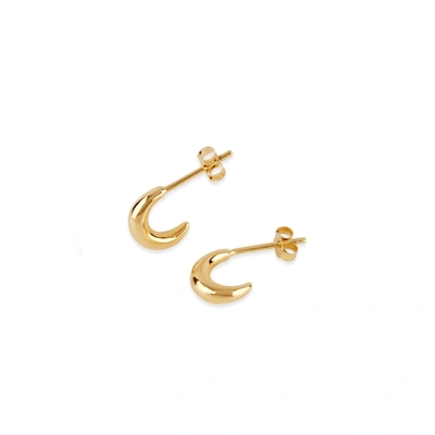 Dinny Hall Gold Bijou Mini Crescent Hoops