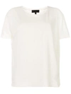 Nili Lotan Slub Linen-jersey T-shirt In Ecru