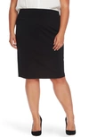 Vince Camuto Women's Plus Size Midi Skirt In Rich Black