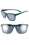 Smith Shoutout 57mm Chromapop(tm) Polarized Square Sunglasses In Deep Forest Green