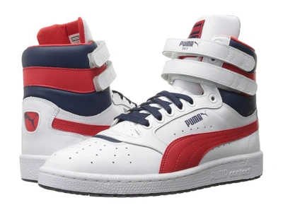 Puma - Sky Ii Hi Fg ( White/high Risk Red/peacoat) Men's Basketball Shoes |  ModeSens