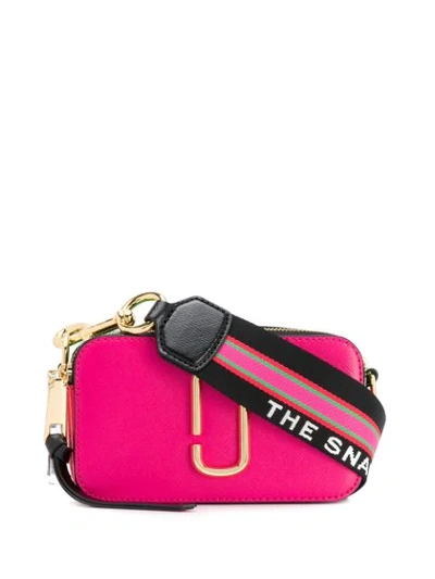 Marc Jacobs Snapshot Leather Crossbody Bag In Pink