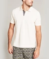 Liberty London Hanson Polo Shirt In Cream