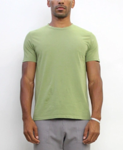 Coin 1804 Tmc001cj Mens Cotton Jersey Short-sleeve Basic Crew-neck T-shirt In Avocado