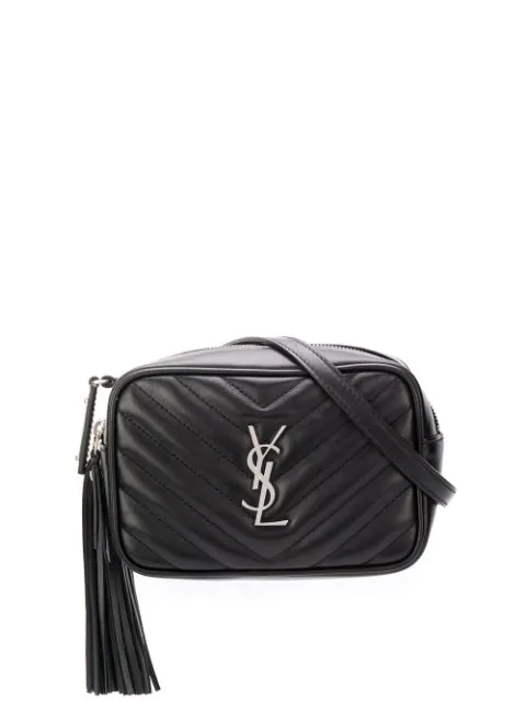 Saint Laurent Lou Matelassé Leather Camera Bag In Black | ModeSens