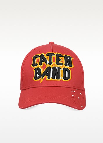 Dsquared2 Caten Band Red Cotton Baseball Cap | ModeSens