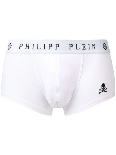Philipp Plein Logo Print Boxers In White