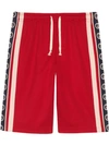 Gucci Technical Jersey Shorts In Red