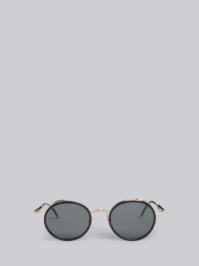 Thom Browne Tbs906 Black / Gold Sunglasses