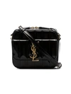 Saint Laurent Black Vicky Mini Patent Leather Camera Bag