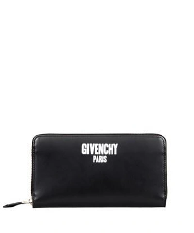 Givenchy Logo Print Wallet In Black