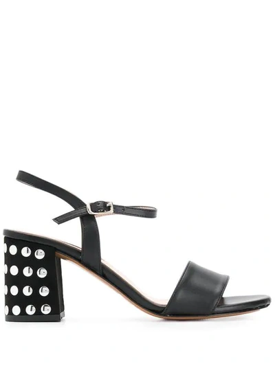 Albano Studded Sandals In Black