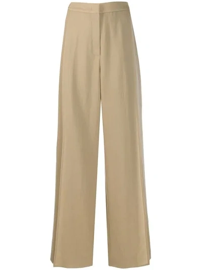 Agnona Wide Leg Trousers - Neutrals