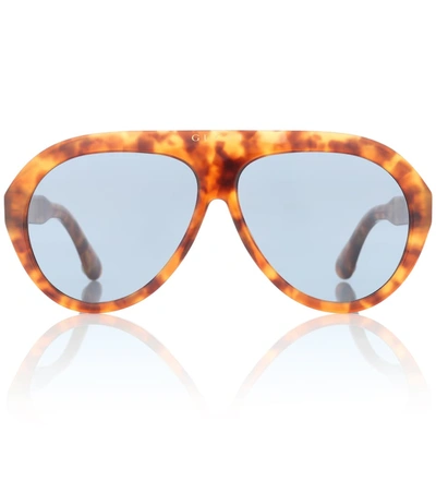 Gucci Navigator Acetate Sunglasses In Multi