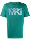 Michael Michael Kors Printed Logo T-shirt In Green