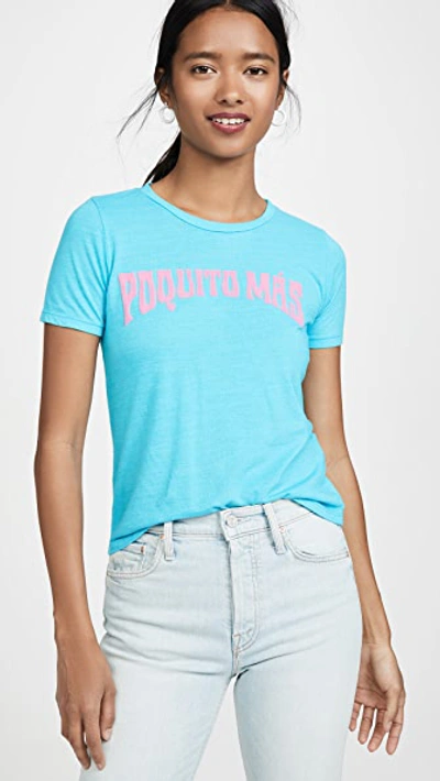 Mother The Itty Bitty Goodie Goodie 'poquito Mas' Tee In Pmq Aqua