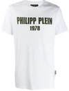 Philipp Plein T-shirt Round Neck Ss Pp1978 In White