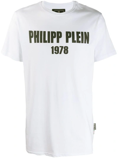 Philipp Plein T-shirt Round Neck Ss Pp1978 In White