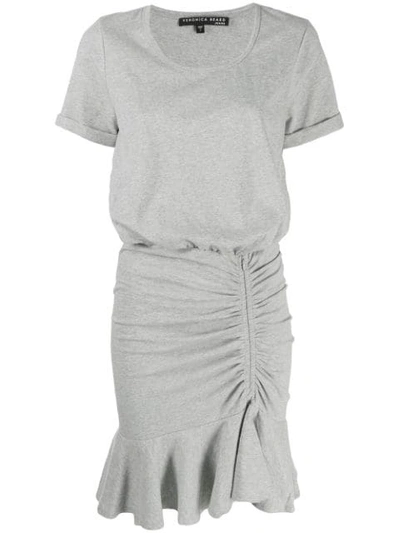 Veronica Beard Short Ruched Dress - Grey