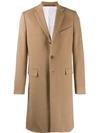 Givenchy Single-breasted Wool-blend Overcoat In Neutrals