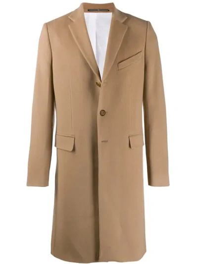 Givenchy Single-breasted Wool-blend Overcoat In Neutrals