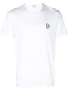 Alexander Mcqueen Men's Skull Applique Jersey T-shirt In White