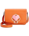 Kate Spade Nicola Leather Shoulder Bag - Orange In Juicy Orange