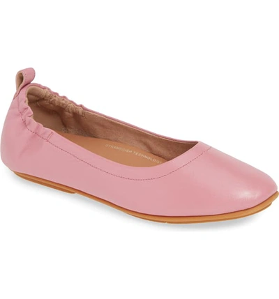 Fitflop Allegro Ballet Flat In Rose Leather