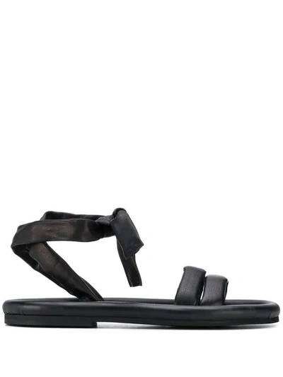 Del Carlo Ankle Strap Sandals - Black