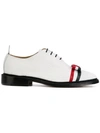 Thom Browne White Wholecut Bow Oxfords