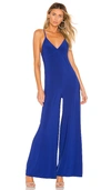 Norma Kamali Slip Jumpsuit In Berry Blue