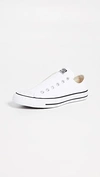 Converse Chuck Taylor All Star Laceless Low Top Sneaker In White/black/white