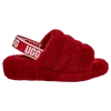 Ugg Fluff Yeah Faux Fur Slingback Sandal In Ribbon Red/red