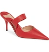Tony Bianco Hank Strappy Mule In Red Denver Leather