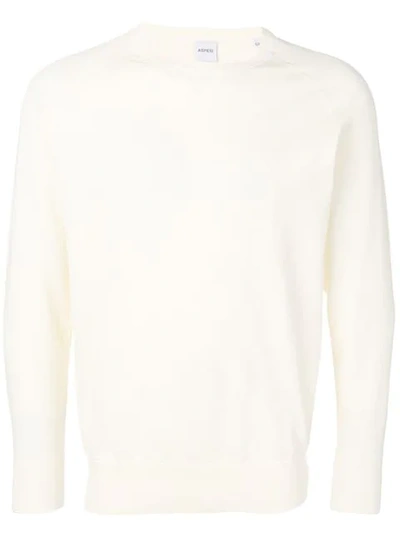 Aspesi Long Sleeve Jumper In 01074 Naturale