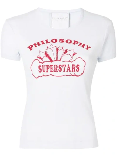 Philosophy Di Lorenzo Serafini Logo Print T-shirt In Light Purple