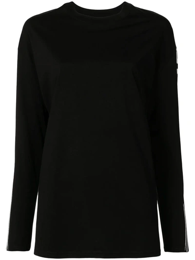 Stella Mccartney Sweatshirt With Logo Inserts In Black