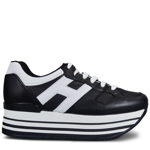 Hogan H222 Sneakers In Black | ModeSens