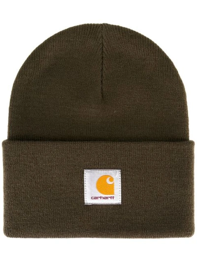 Carhartt Watch Beanie Hat Khaki In Green